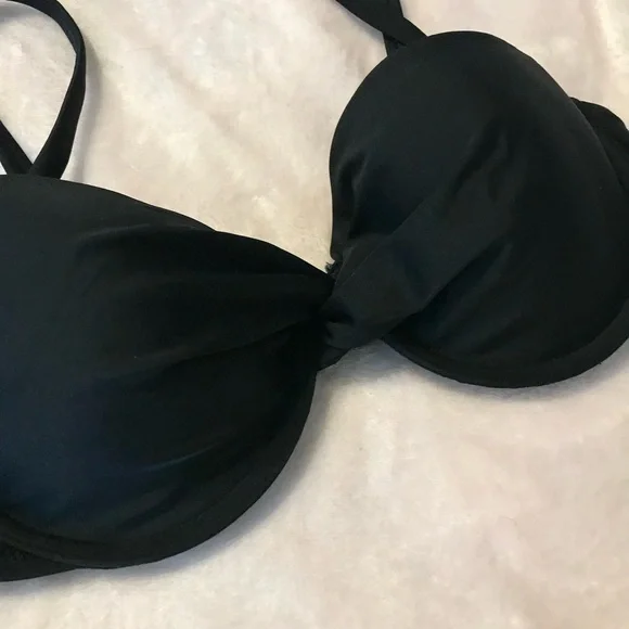Abercrombie & Fitch Underwire Bikini Top Black Size 34C - Picture 3 of 6